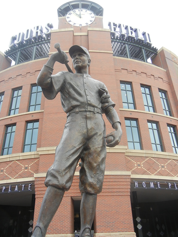 The Player Statue Coors Field