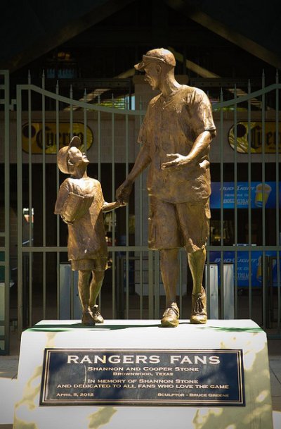 Rangers Fans Statue